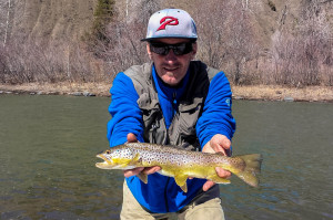 Andy Warden with a nice colored up brown.